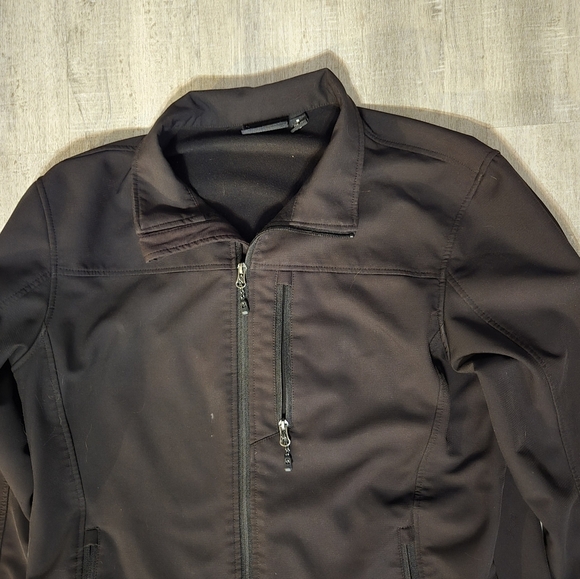 Swiss Tech Men's Black Soft Shell Fleece Lined Jacket Size M - Picture 2 of 7